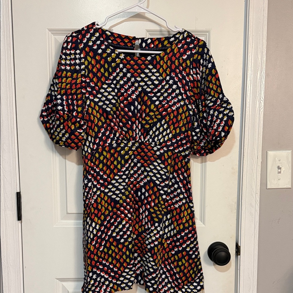 Anthropologie Colorful Diamond Pattern Midi Dress - Picture 4 of 5
